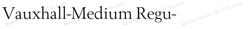 Vauxhall-Medium Regu字体转换